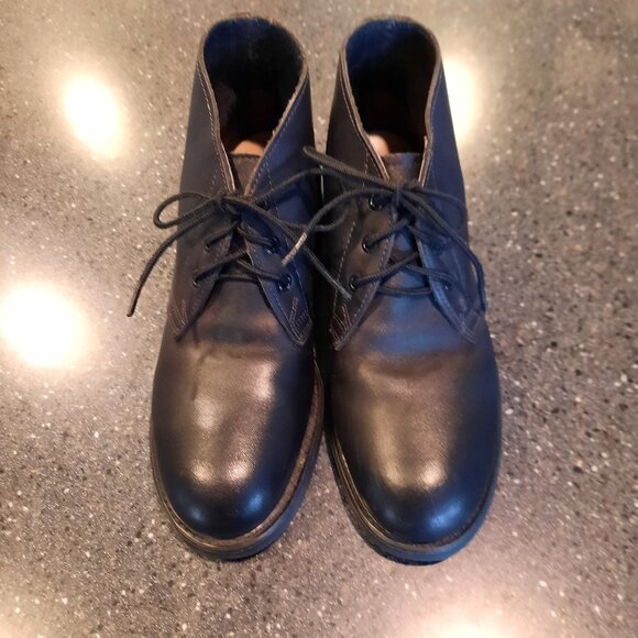 Vintage Biltrite Black Leather Steel Toe Chukka Boots, Men\'s Size 5 1/2 main image 10